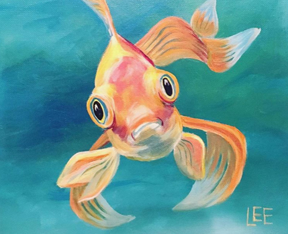 Goldfish Pet Painting Portrait